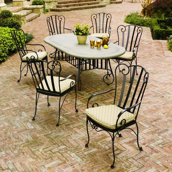 outdoor dining sets iron photo - 1