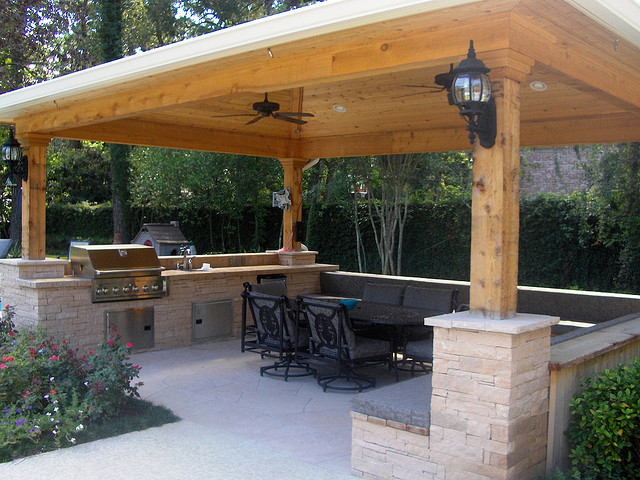 outdoor kitchen gazebo photo - 2