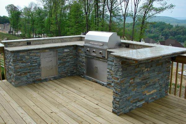 outdoor kitchen on deck photo - 1