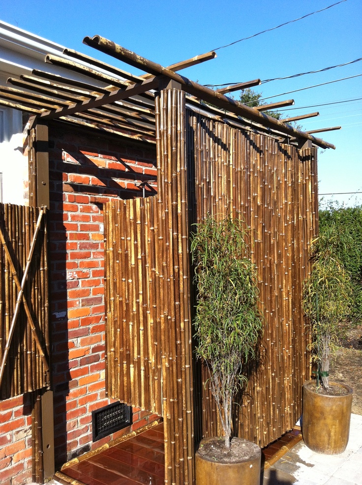 outdoor shower bamboo photo - 6