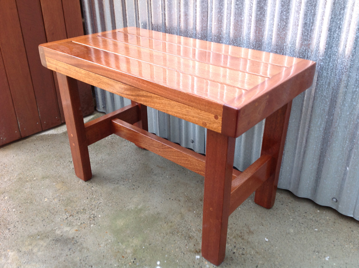 outdoor shower bench photo - 4