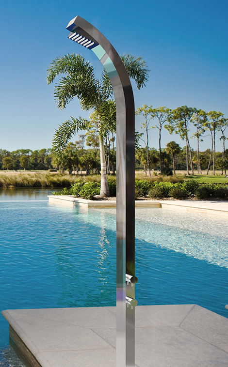 outdoor shower for pool photo - 6