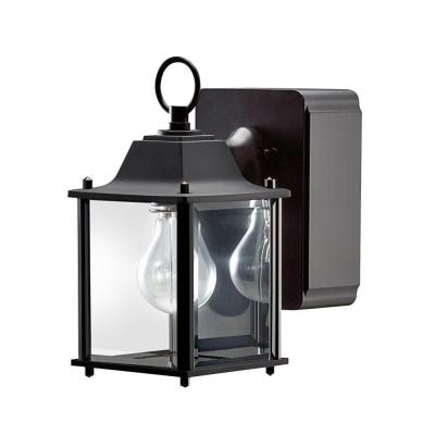 outdoor wall light with built in outlet photo - 4