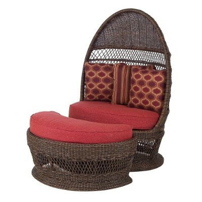 outdoor wicker egg chair photo - 4