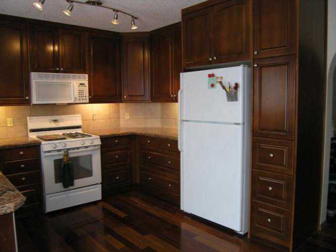 restaining kitchen cabinets gel stain photo - 6