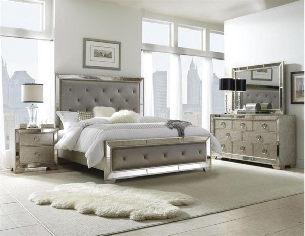 silver bedroom furniture sets photo - 2