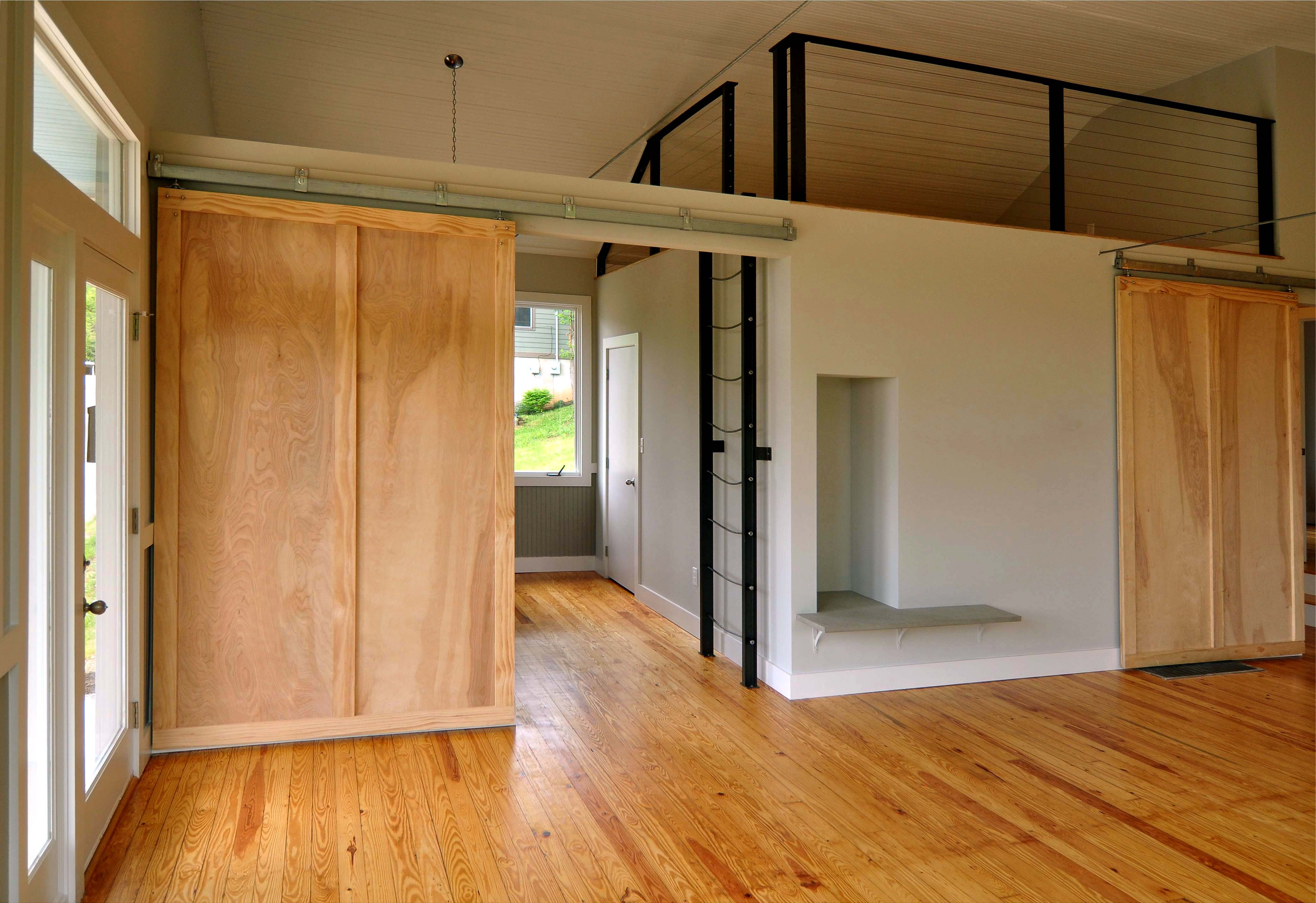 sliding loft doors interior photo - 4