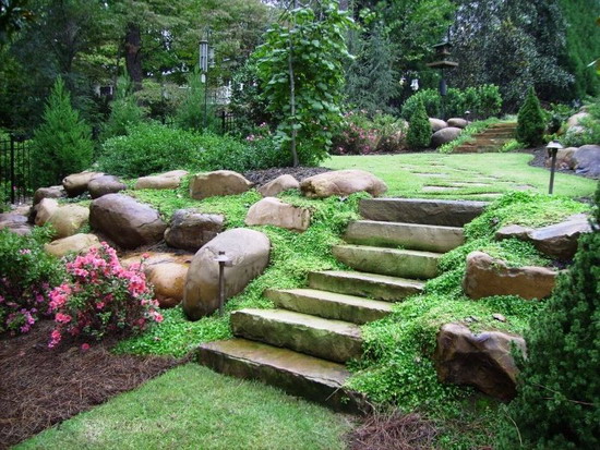 sloped rock garden ideas photo - 1