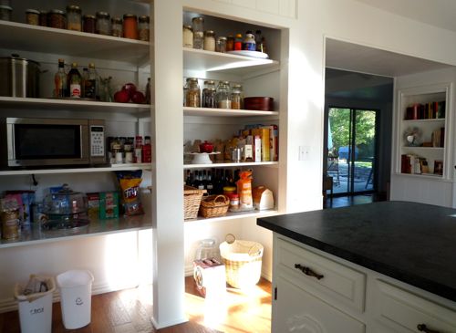 small kitchen open pantry photo - 2
