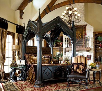 victorian gothic bedroom furniture photo - 1