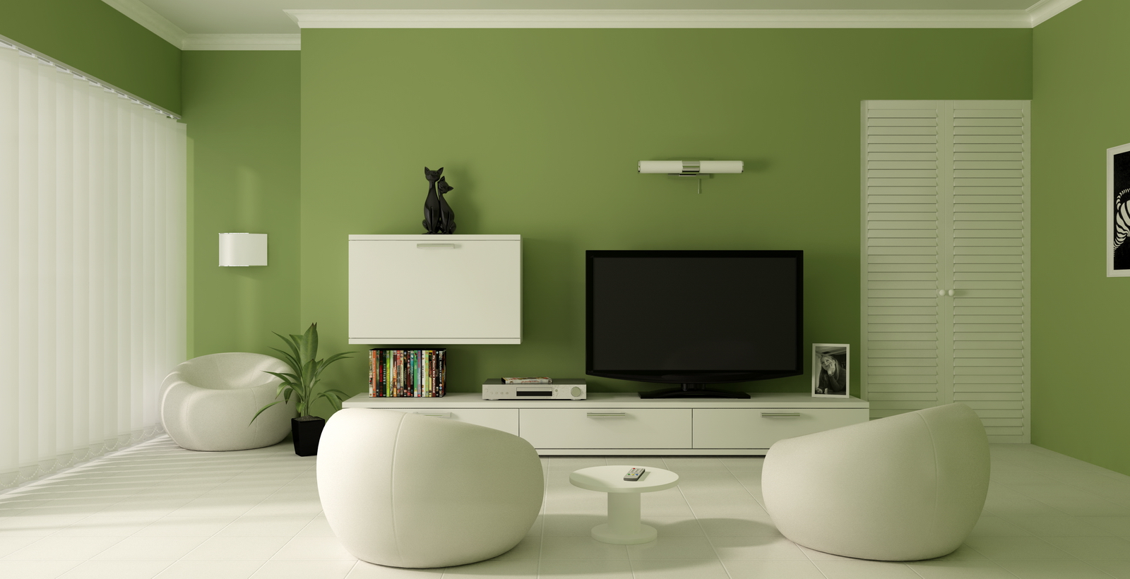 wall paint colors green photo - 1
