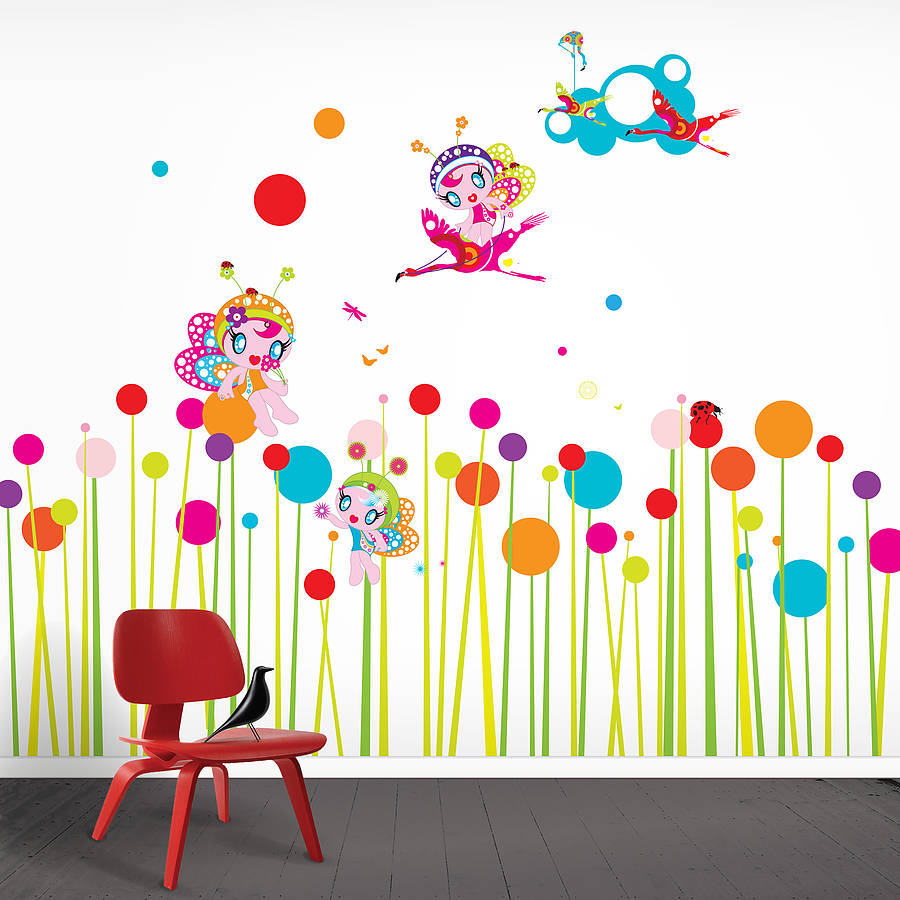 wall stickers flower fairies photo - 3