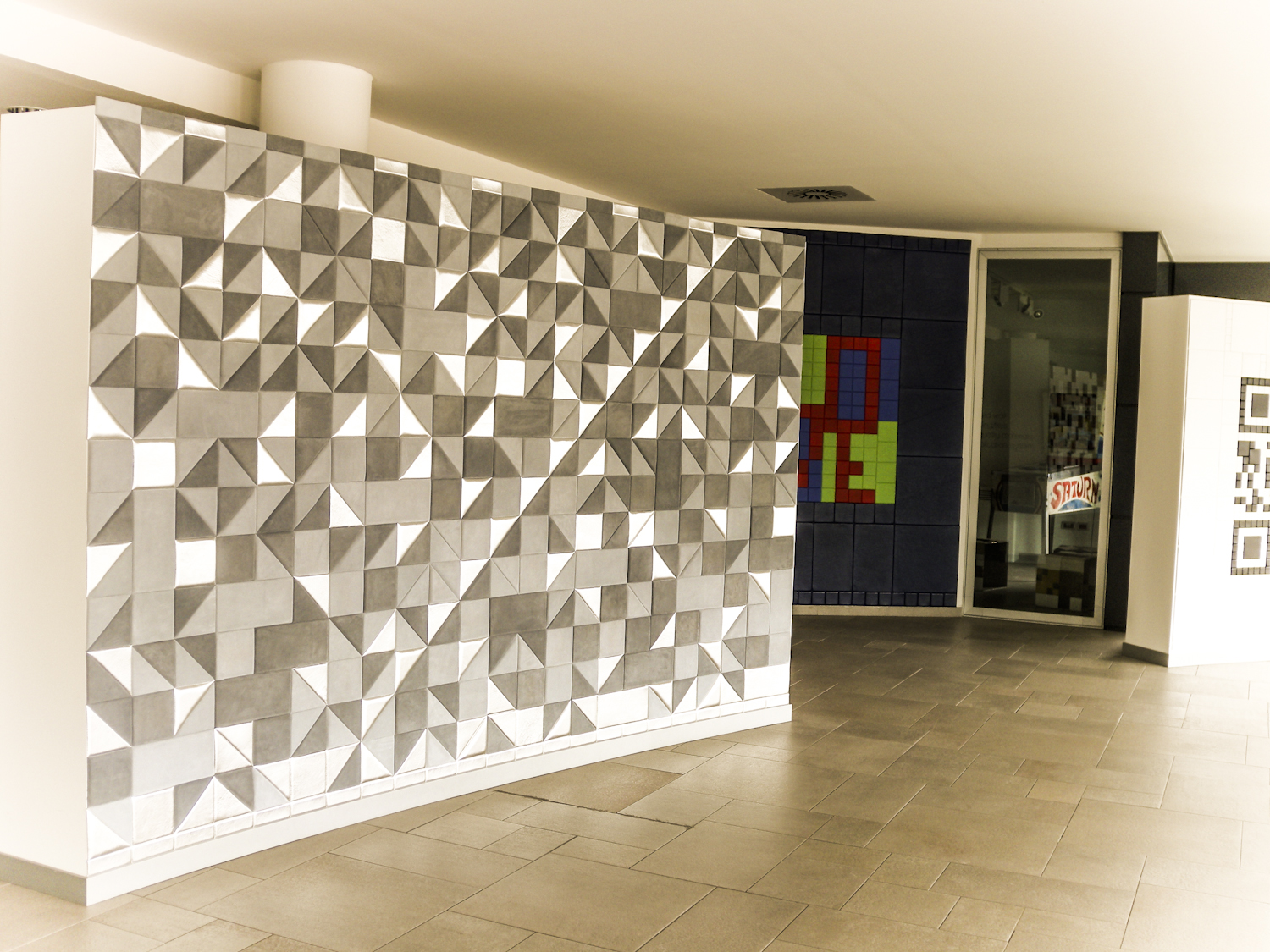 wall tiles design for hall photo - 5