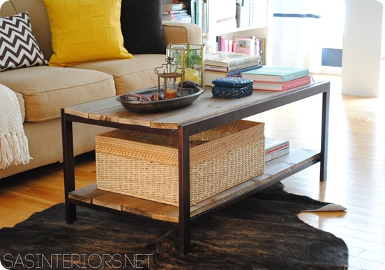 wood coffee table makeover photo - 3